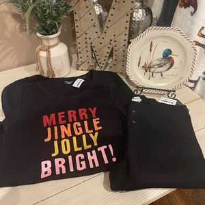 NWT Old Navy Womens Holiday Pajama Set